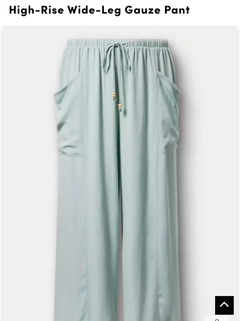 torrid Sage Green High-Rise Wide-Leg Gauze Pants